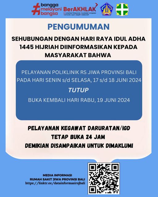 SEHUBUNGAN DENGAN HARI RAYA IDUL ADHA 1445 HIJRIAH