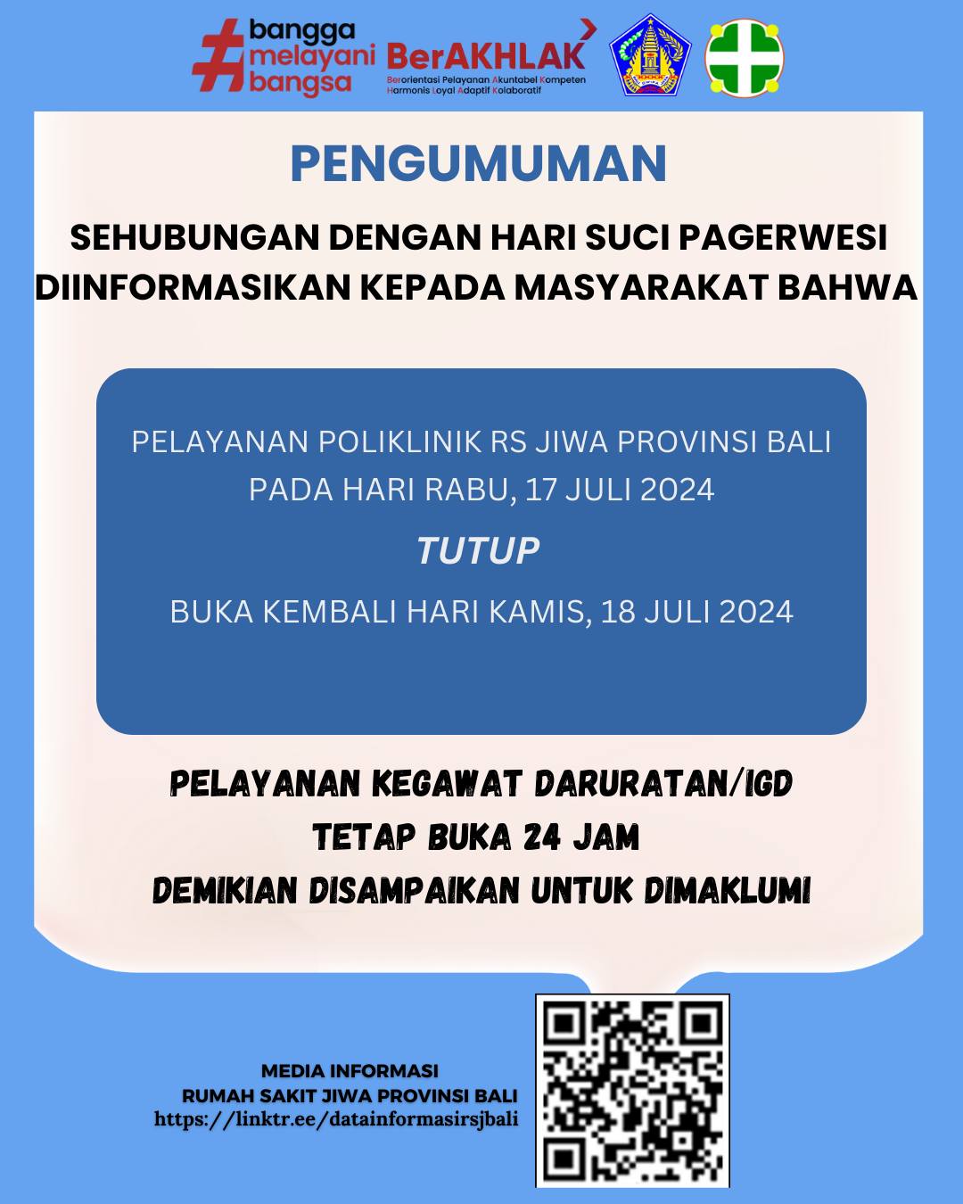 Sehubungan dengan Hari Suci Pagerwesi