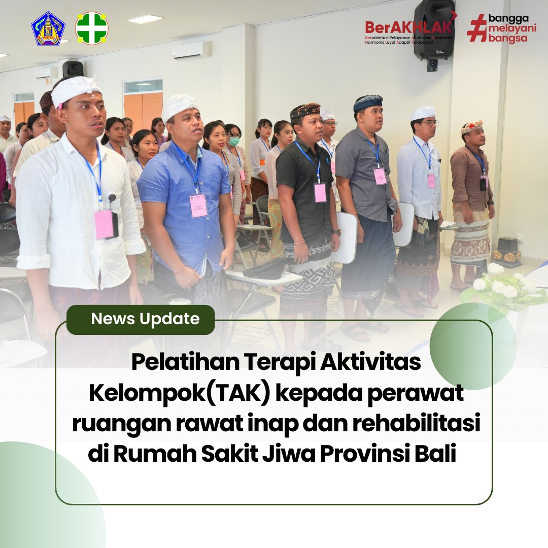Pembukaan Pelatihan Terapi Aktivitas Kelompok