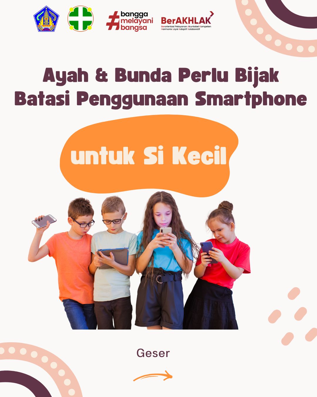 Ternyata smartphone bisa memberikan dampak negatif pada anak?⁣ ⁣