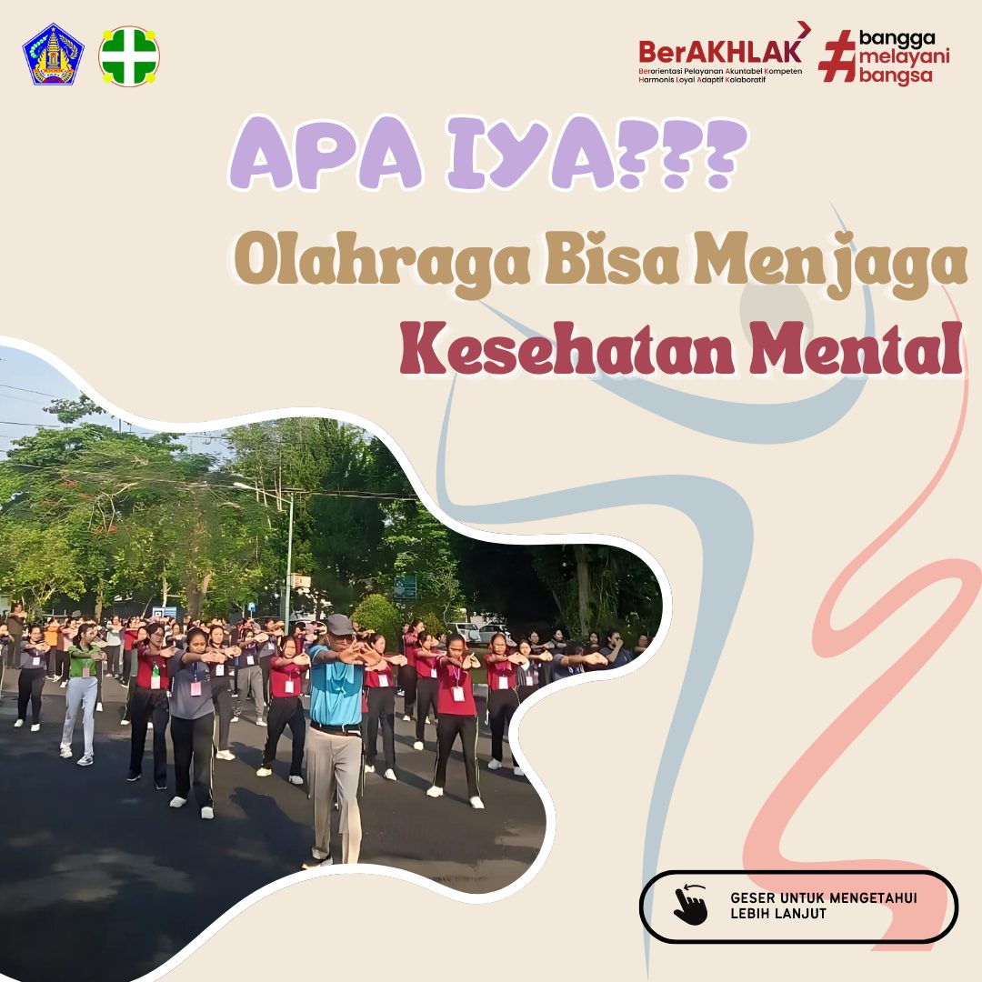 Kalian percaya tidak olahraga dapat memberikan dampak positif bagi kesehatan mental kita  Yuk simak penjelasan berikut