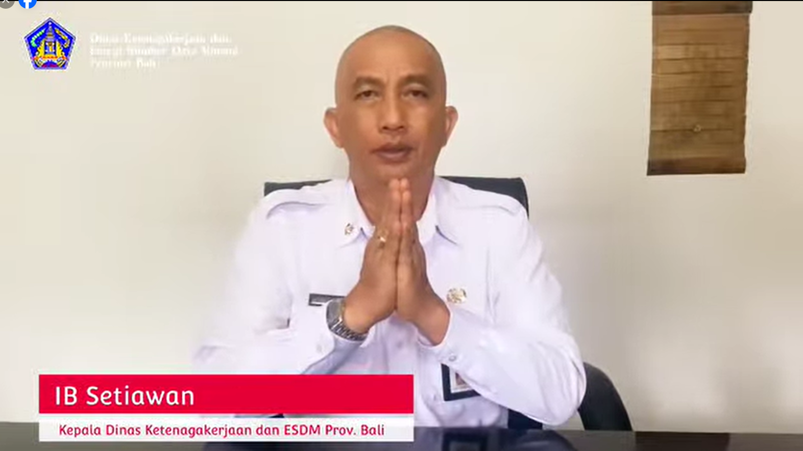 Terimakasih kami ucapkan kepada Dinas Ketenagakerjaan dan Energi Sumber Daya Mineral Provinsi Bali