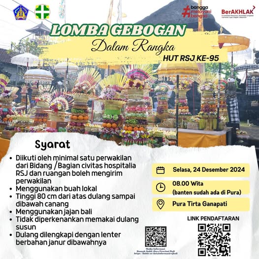 Yuk ikuti Lomba Gebogan dalam rangka HUT RSJ ke-95