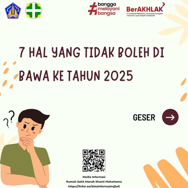 Sudahkah kamu benar - benar tinggalkan kebiasaan tidak baik tahun lalu, supaya kita bisa jauh lebih sehat tahun ini