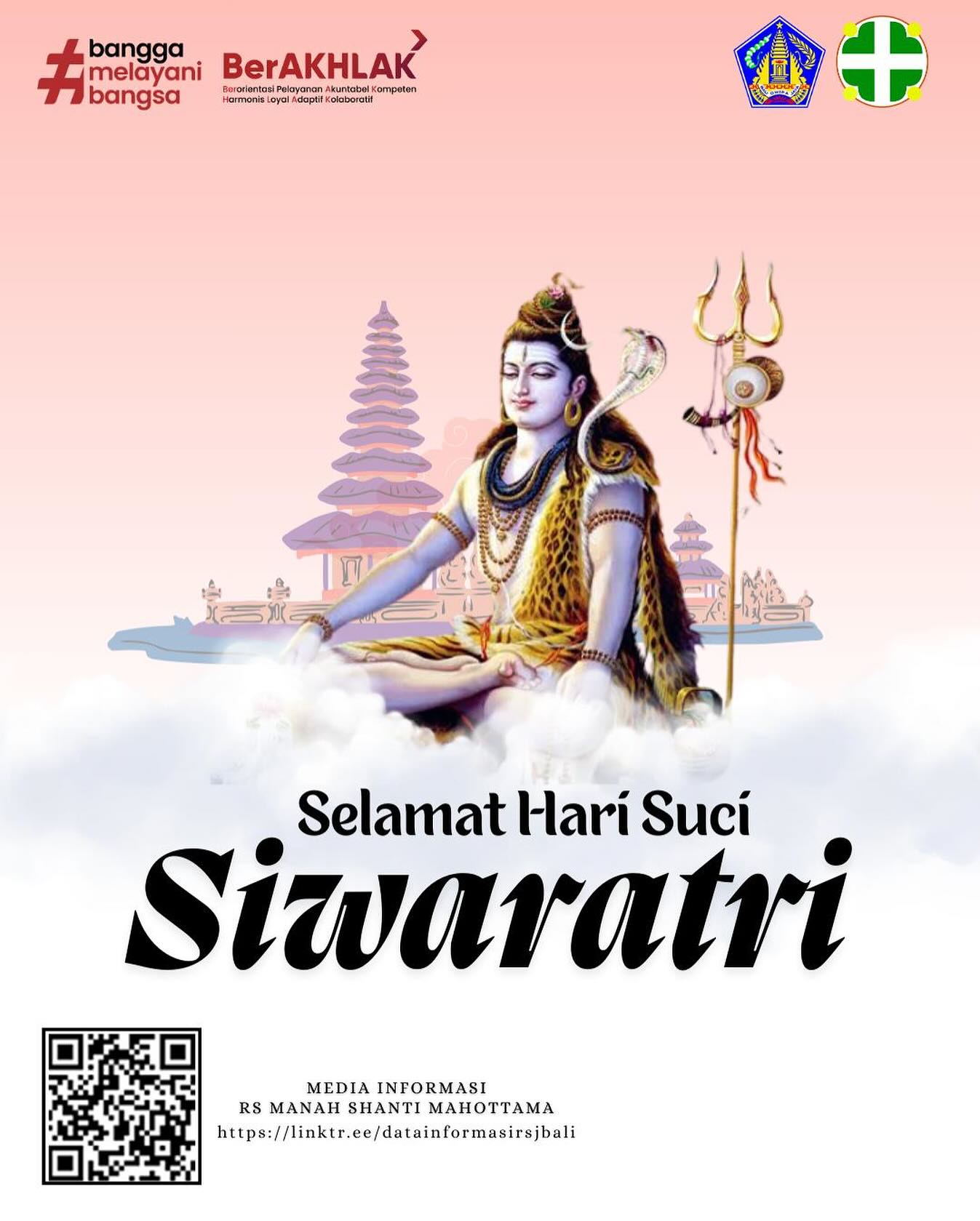 KELUARGA BESAR RUMAH SAKIT MANAH SHANTI MAHOTTAMA MENGUCAPKAN SELAMAT HARI RAYA SAWARATRI