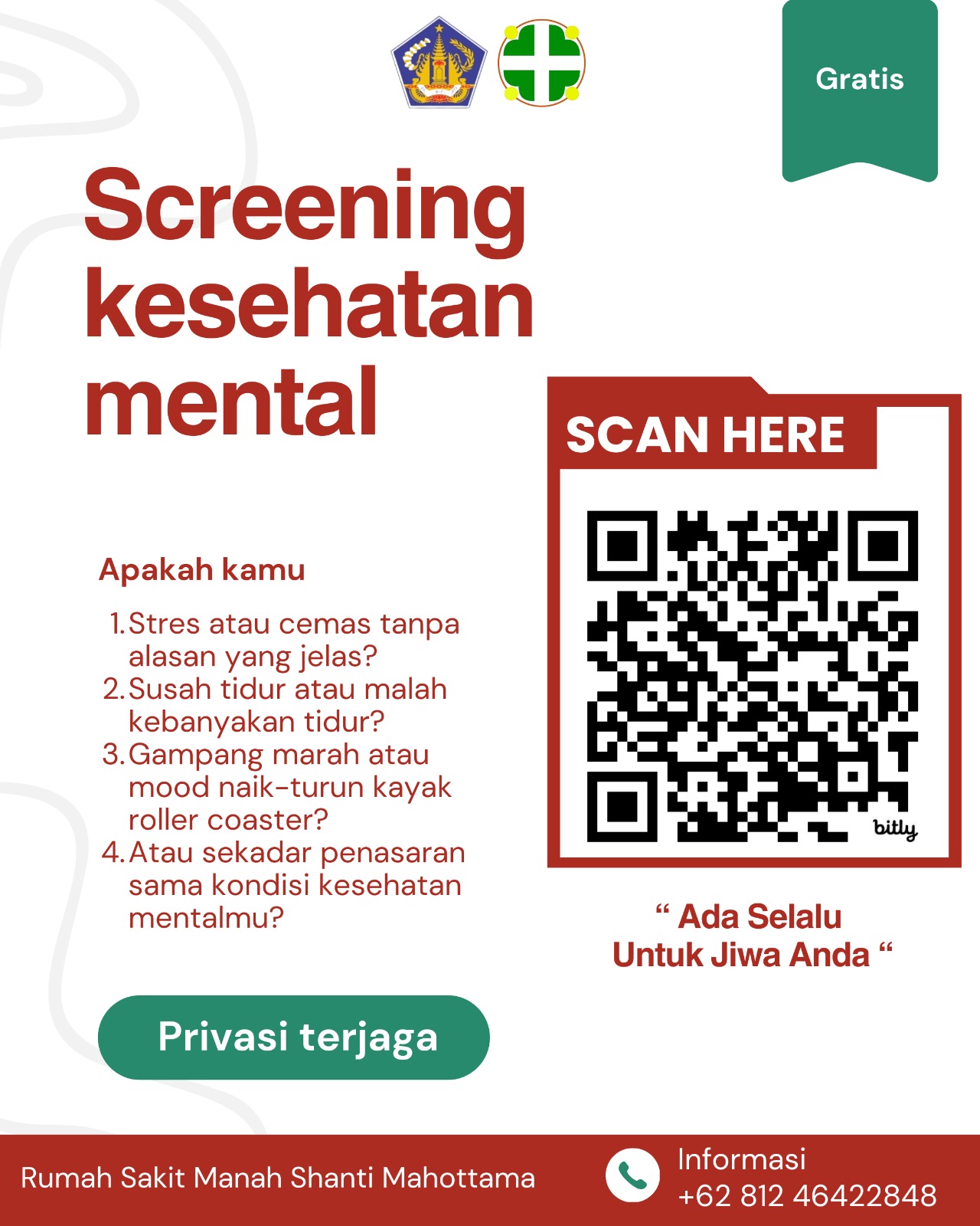 SCREENING KESEHATAN MENTAL GRATIS