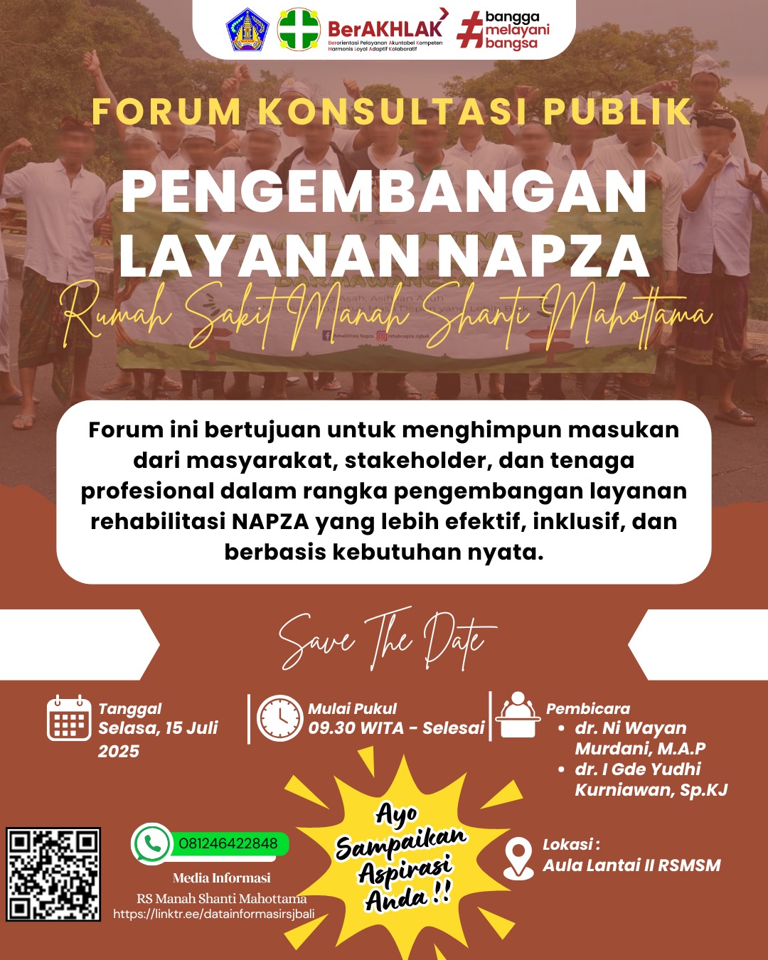 Forum Konsultasi Publik Pengembangan Layanan NAPZA