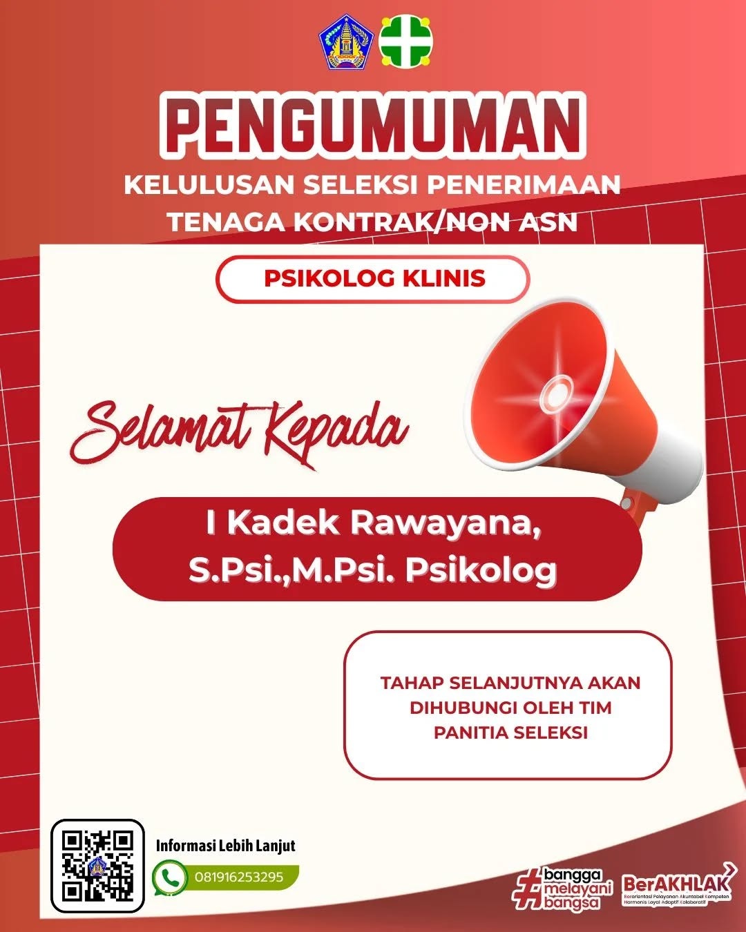 Seleksi Penerimaan Tenaga Kontrak/Non ASN