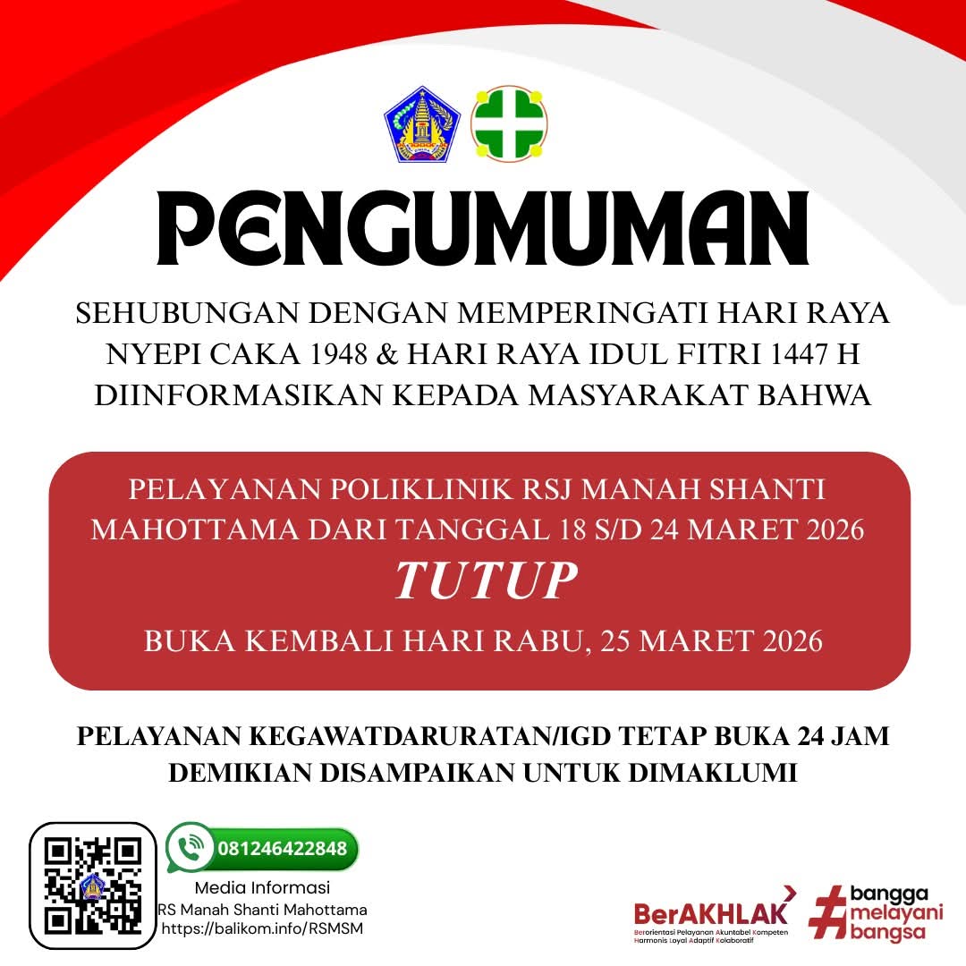 Sehubungan dengan peringatan Hari Raya Nyepi dan Hari Raya Idul Fitri