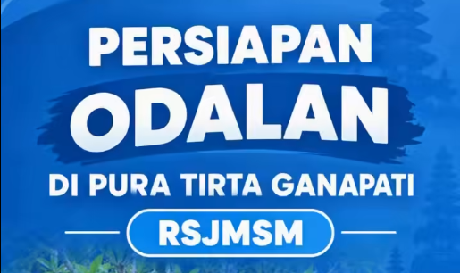 Menjelang Piodalan di Pura Tirta Ganapati