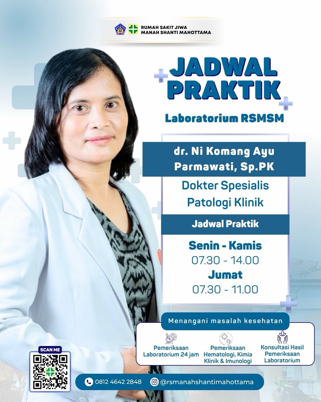 KENALI LEBIH DEKAT DOKTER KAMI: SPESIALIS PATOLOGI KLINIK