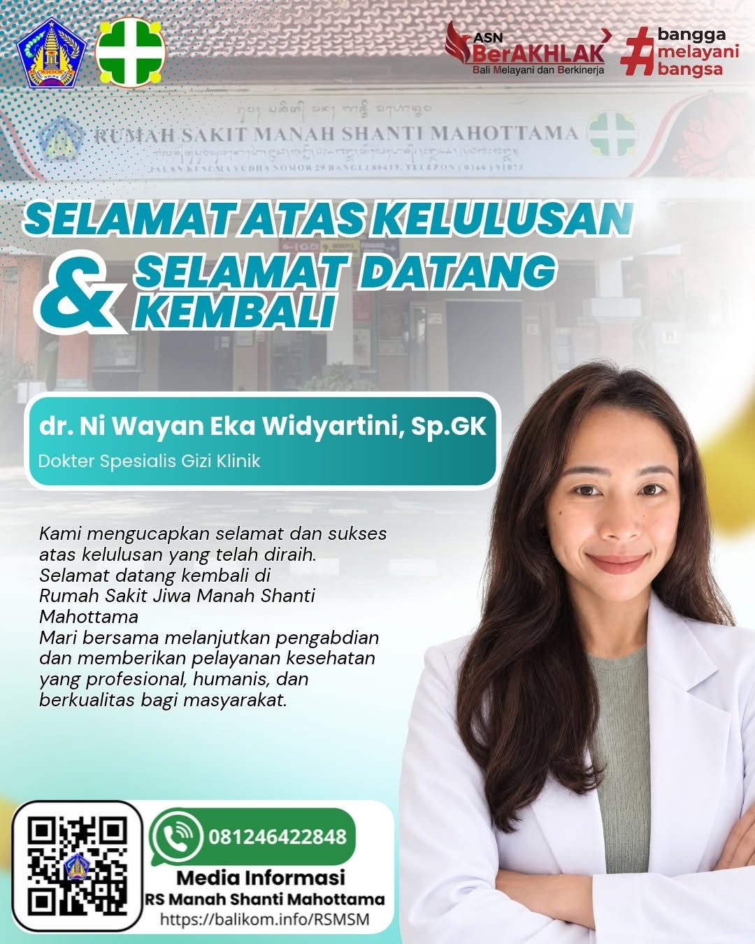 Selamat atas Kelulusan & Selamat Datang Kembali