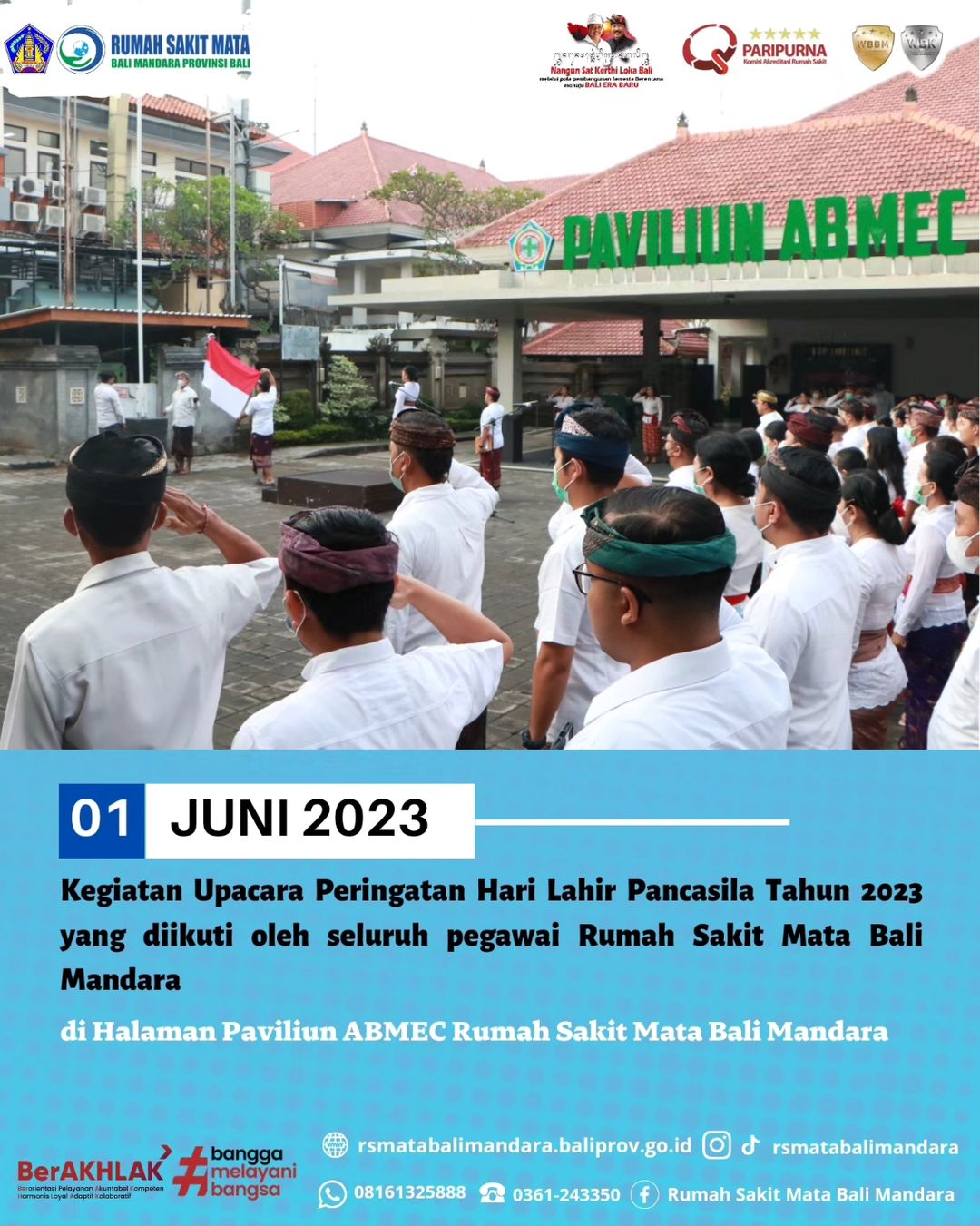 Kegiatan Upacara Peringatan Hari Lahir Pancasila Tahun 2023