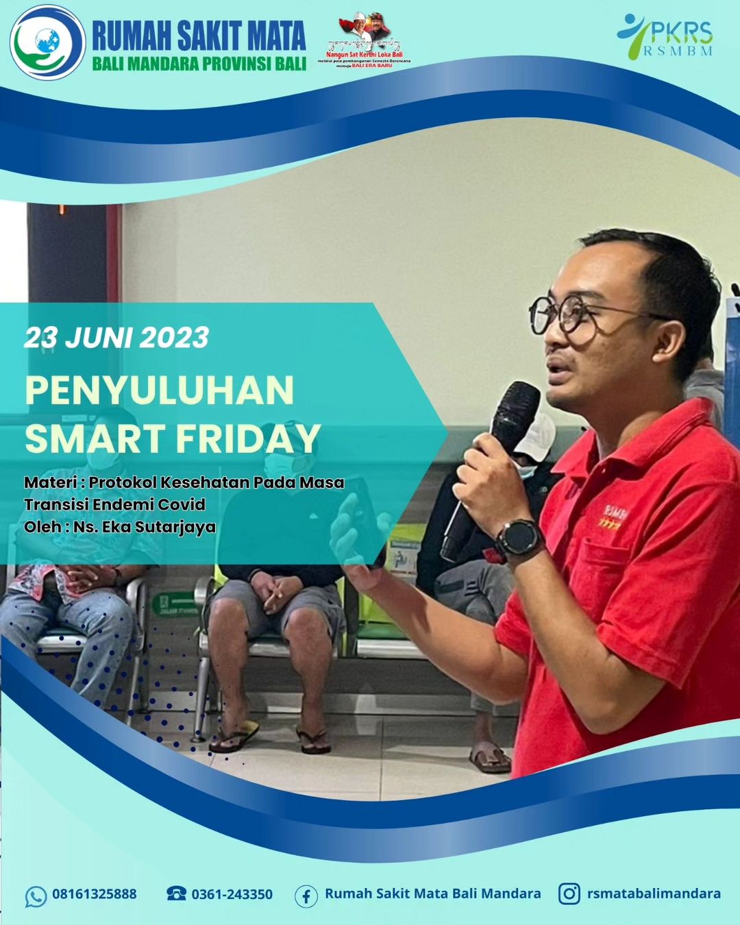 Kegiatan penyuluhan kesehatan tentang Protokol Kesehatan Pada Masa Transisi Endemi Covid