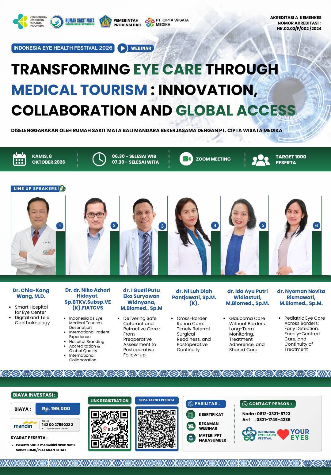 RS Mata Bali Mandara Hadirkan Webinar Indonesia Eye Health Festival 2026 tentang Medical Tourism