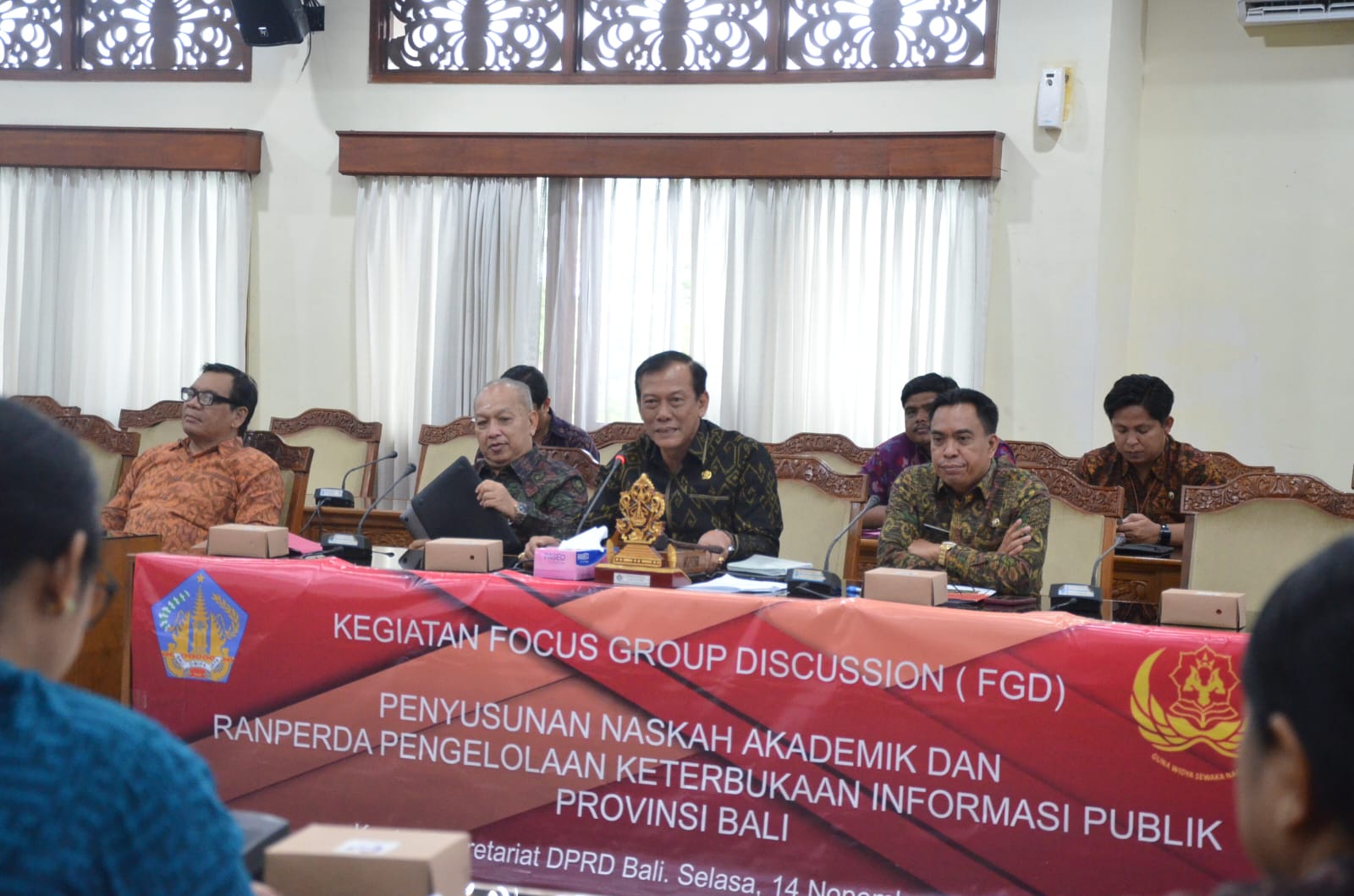 Sekwan DPRD Bali Buka FGD Pengelolaan Keterbukaan Informasi Publik