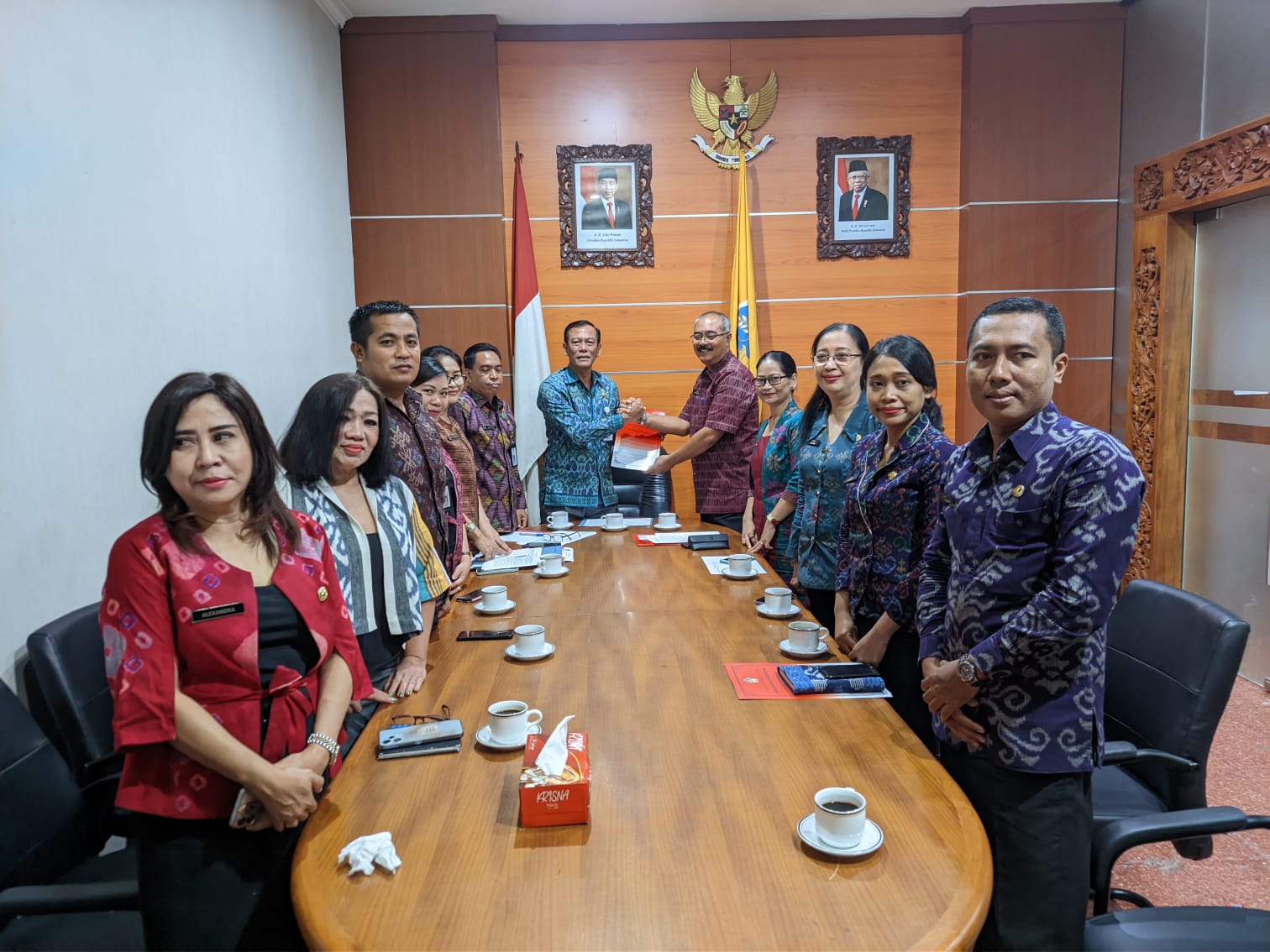 Visitasi Penilaian Adhyasta Tahap II Diterima Sekwan DPRD Bali