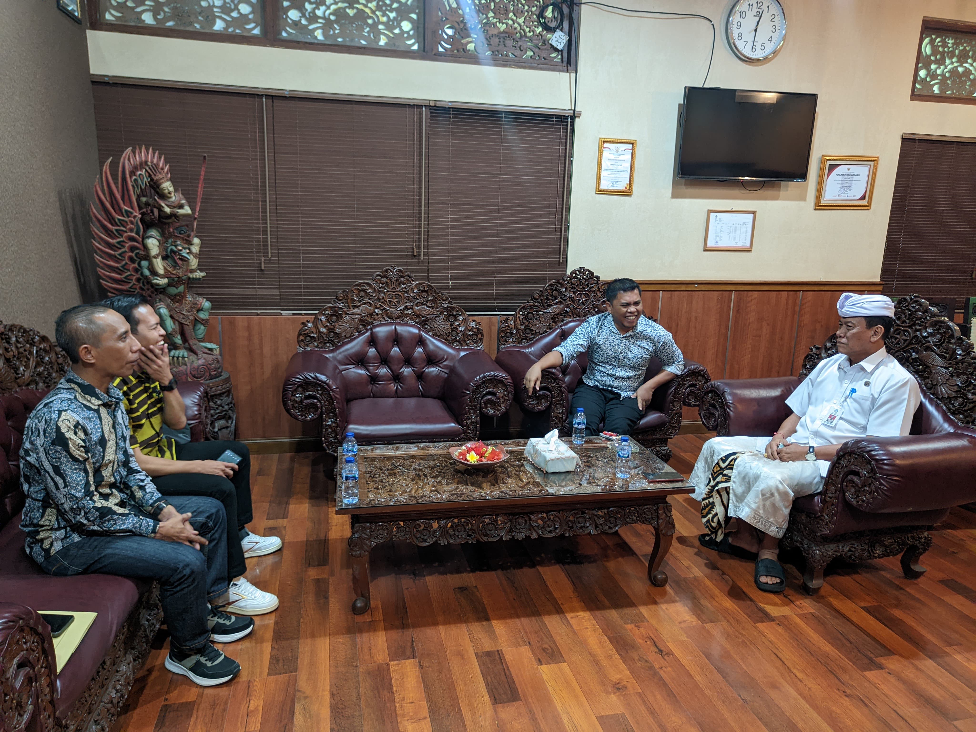 Sekwan DPRD Bali Menerima Pimpinan DPRD Kota Mataram
