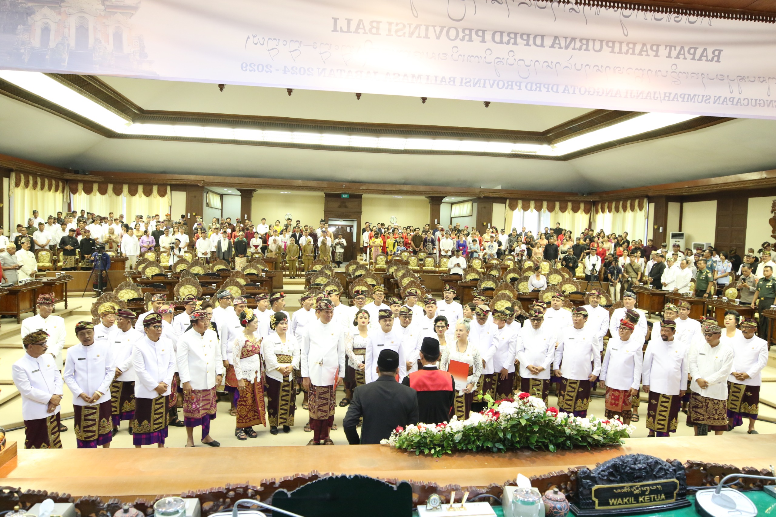 Pelantikan Anggota DPRD Bali Masa Jabatan 2024-2029.