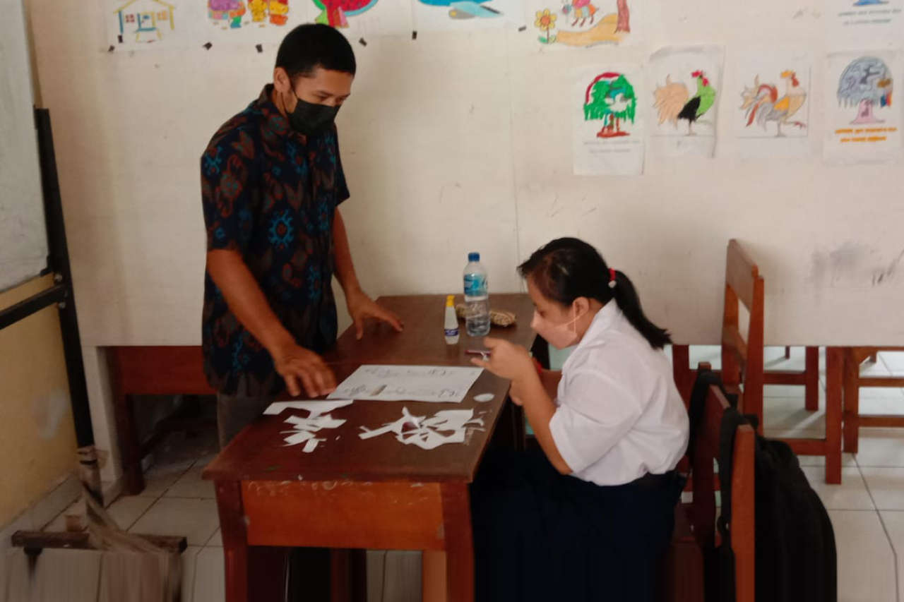 Laksanakan PTMT, SLB Negeri 1 Karangasem Mulai dari Jenjang SMALB