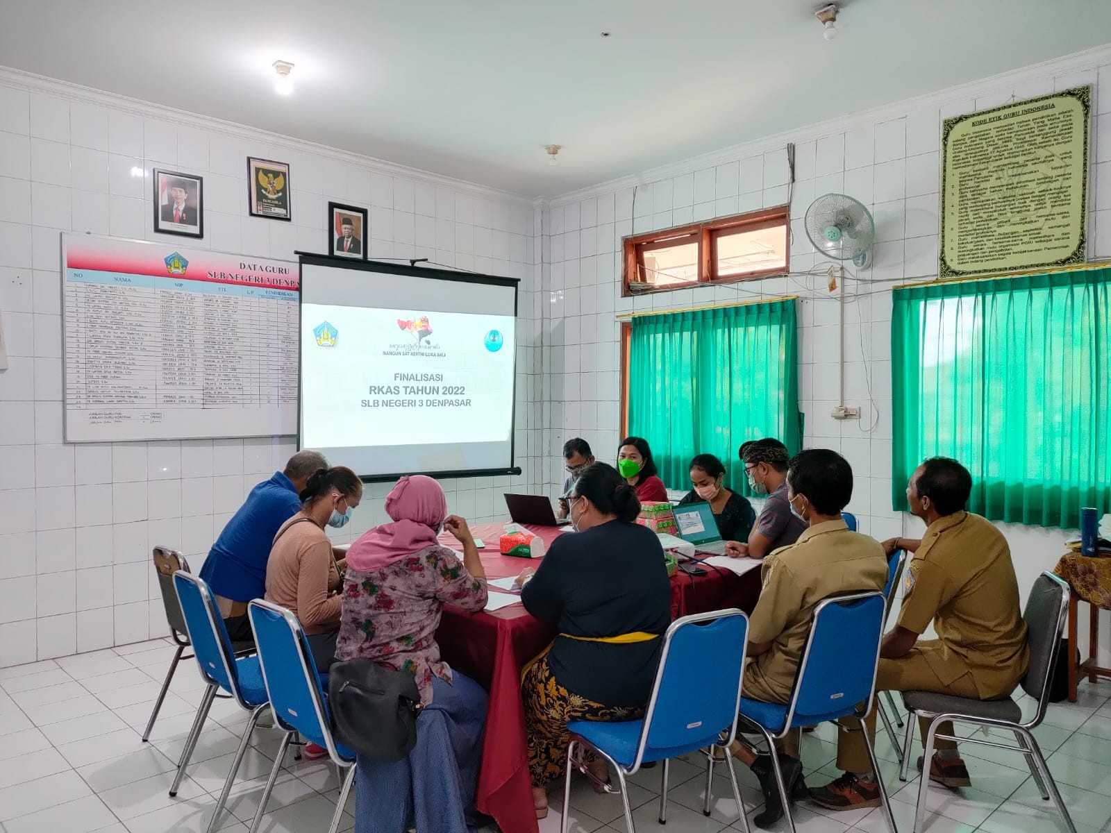 Rapat Finalisasi RKAS Tahun 2022 SLB Negeri 3 Denpasar