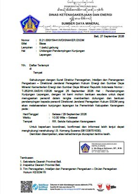 Pendampingan Kunjungan Lapangan Penegakan Hukum Sektor ESDM di Kabupaten Karangasem
