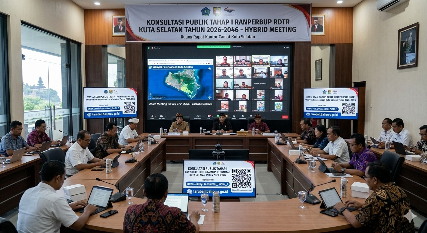 Konsultasi Publik Tahap I Ranperbup RDTR Wilayah Perencanaan Kuta Selatan Tahun 2026–2046